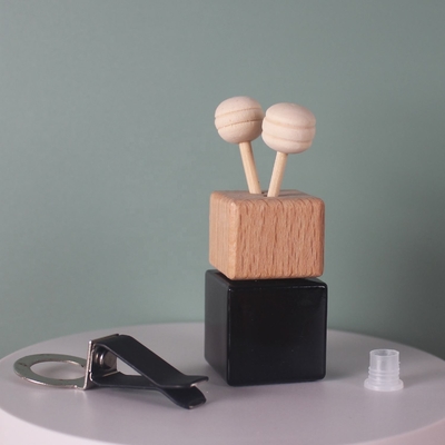 Good price 6ml Wooden Car Perfume Bottle  Empty Car Air Freshener Glass Bottle online