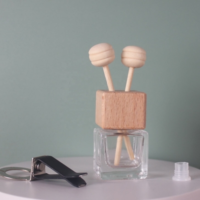 Goede prijs Glas helder auto parfum fles 6 ml Vierkante vorm voor essentiële olie online