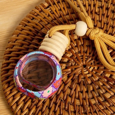 Good price 10ml Novelty Car Hanging Perfume Bottle Empty Car Diffuser Glass Bottle online