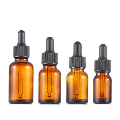 Good price 10ml 15ml 20ml 30ml Glass Amber Essential Oil Dropper Bottles For Serum Bottle online