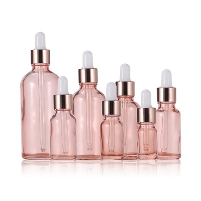 Good price Empty Essential Oil Bottles 10ml 20ml 30ml 50ml 100ml Rose Gold Glass Dropper Bottle online