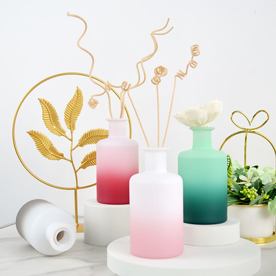 Good price Round Reed Diffuser Gift Set Luxury Home 200ml Massage Oil Glass Bottles online