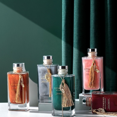 Goede prijs Rectangular 150ml Square Reed Diffuser Flasje Met High Polymer Silver Stopper online