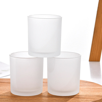 Good price Luxury Empty Wedding Candle Jars , Frosted Candle Jars With Wooden Lids online