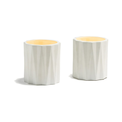 Good price ODM OEM Scented Candle Jar Fancy Elegant Gloss White Ceramic Candle Jar online