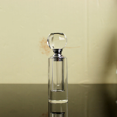 Good price 12ml 6ml 3ml Empty Attar Bottles , Clear Crystal Glass Perfume Bottle online