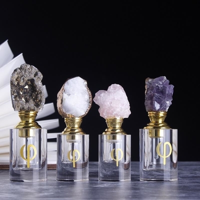 قیمت خوب بطری عطر شخصی با سبک مردمی بطری عطر شیشه ای با سنگ آگات آنلاین