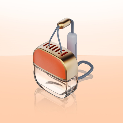 Good price Empty Car Air Freshener Lambskin Perfume Bottle  10ml Luxury With Hanging Rope online